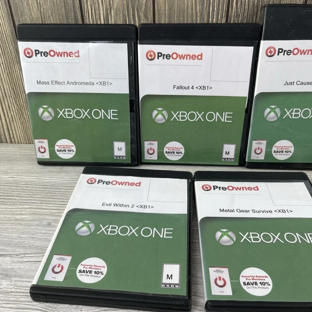 Lot of 7 Microsoft Xbox One Games - Evil Within 2,Mass Effect Andromeda,and More